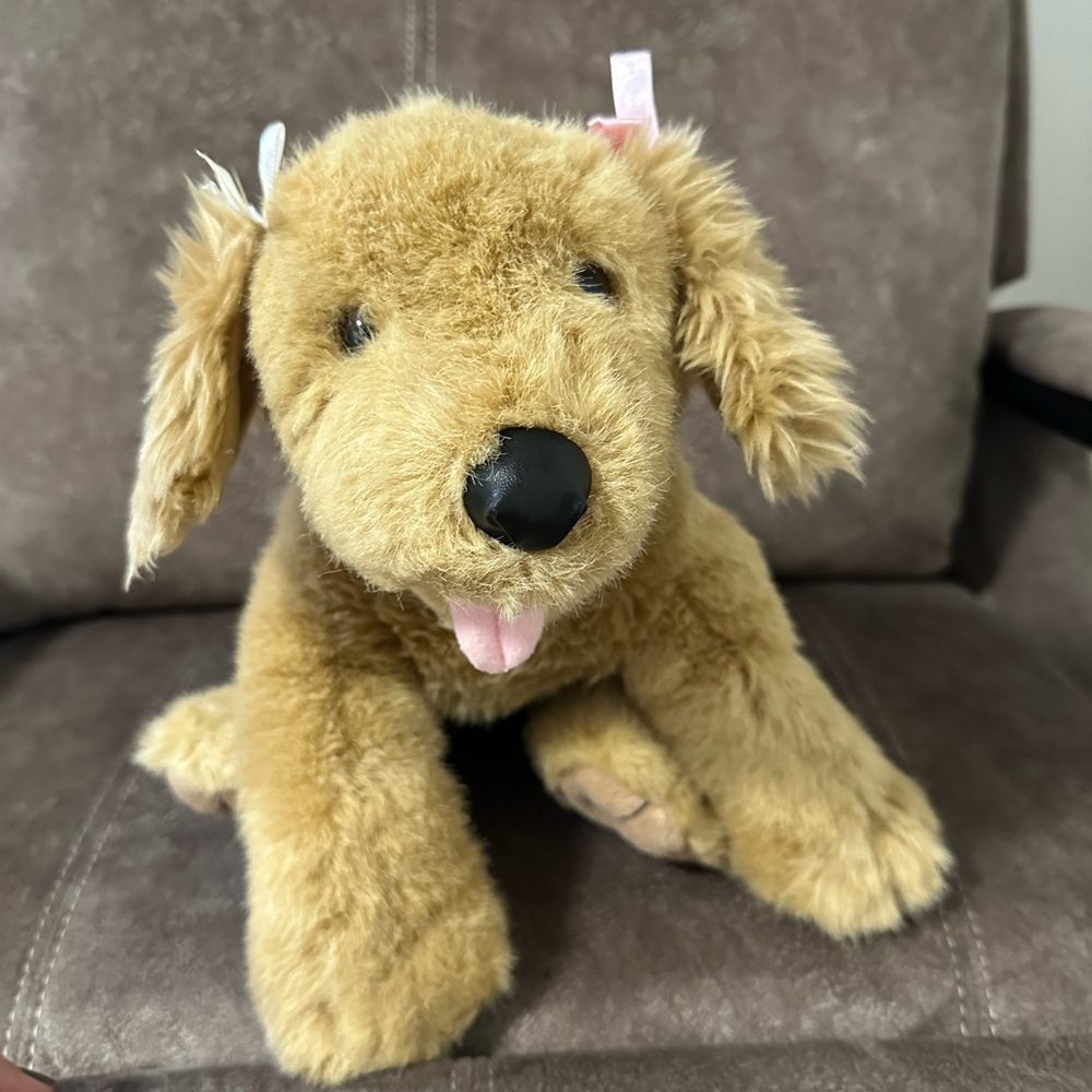 Build a bear dog with collar and leash